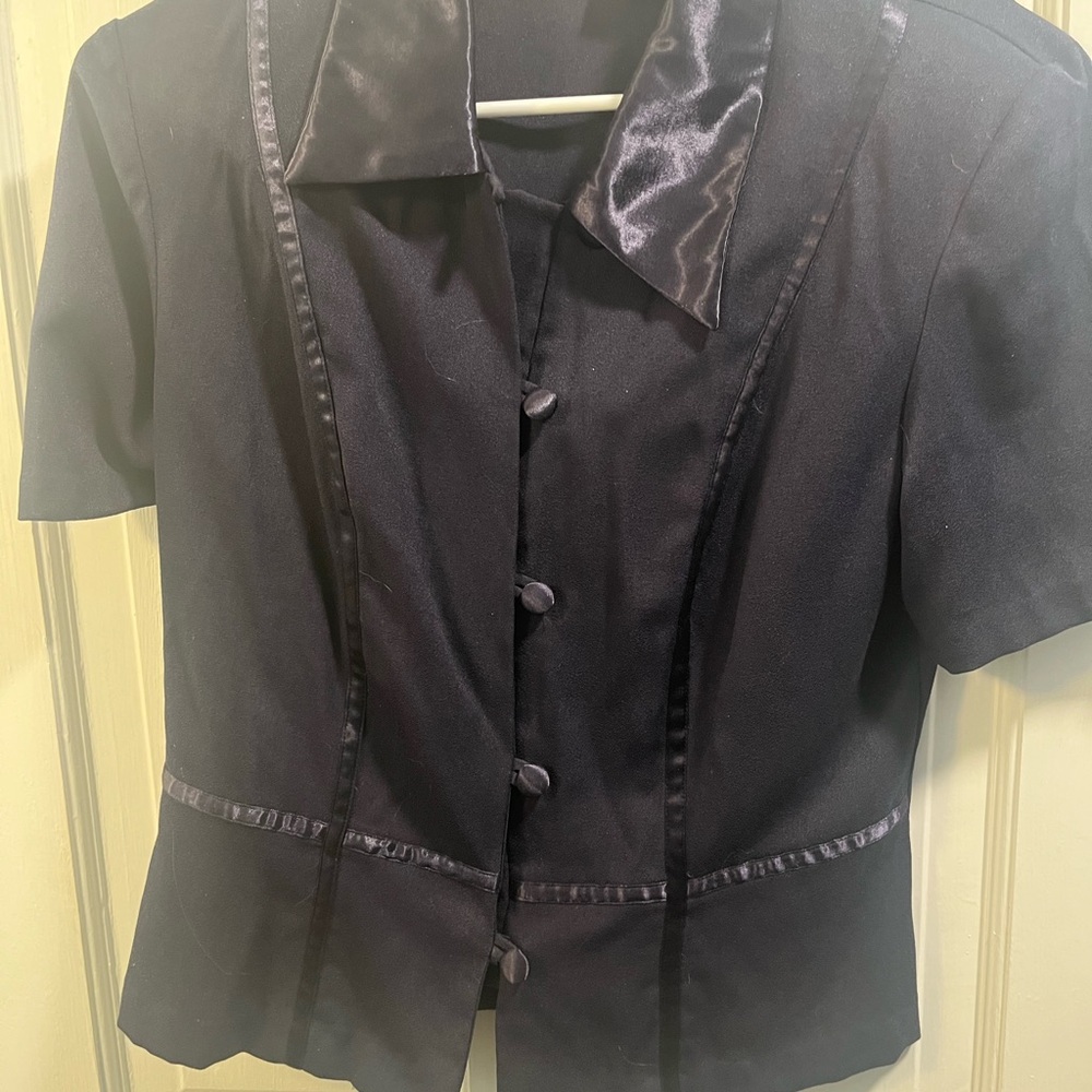 Elegant Navy Blue Women’s Top.